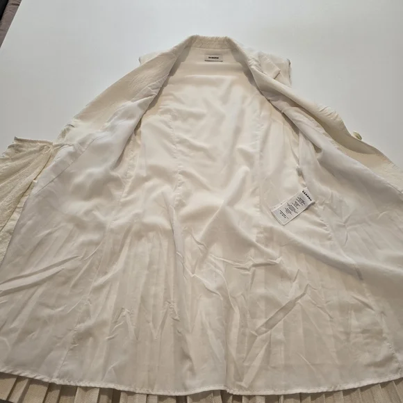 Sandro Carine Sleeveless Mini Casual Dress V-neck Sleeveless Front button - Picture 10 of 13